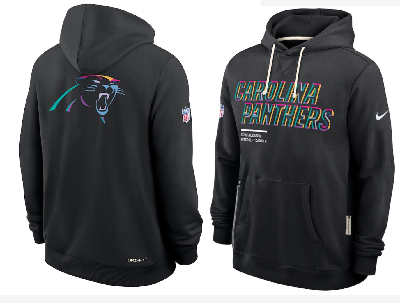 Men Carolina Panthers black 2025 Nike NFL hoodie